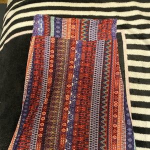 Multi colored maxi skirt